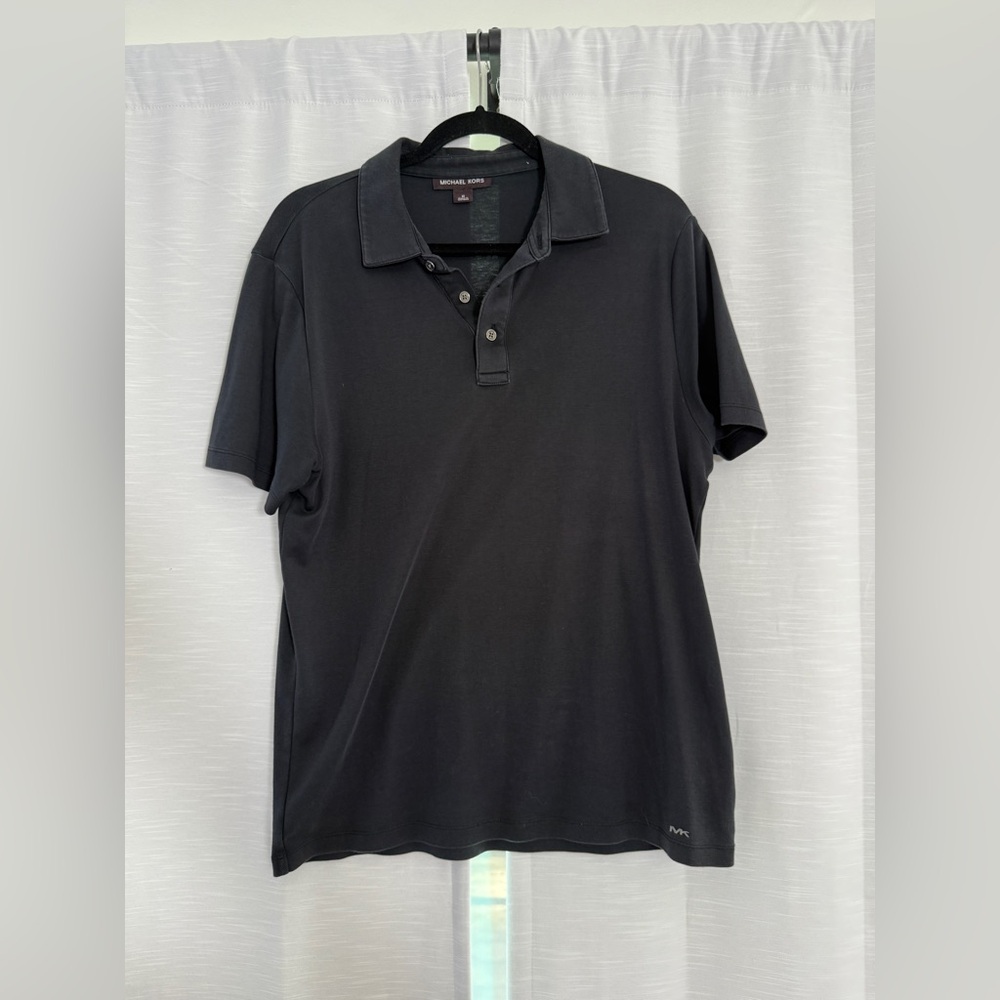 Michael Kors Black Cotton Polo Shirt | Classic Slim Fit | Men’s Size M - Picture 3 of 7